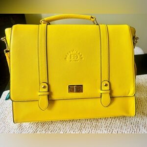 Sunny Yellow Bag: Perfect for a church laptop bag.